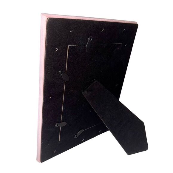 Juicy Couture Home Pink Velvet Rhinestone Logo Stand Up Photo Picture Frame 4x6 - Picture 3 of 6